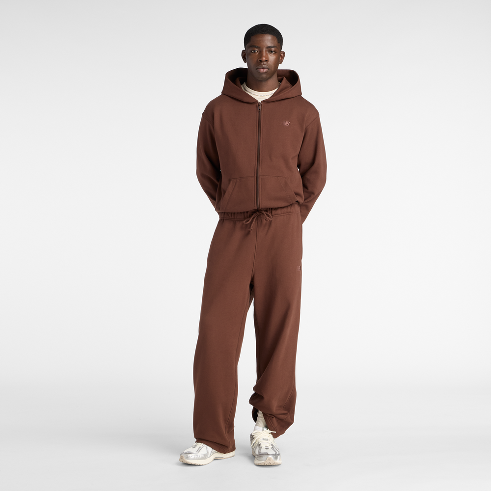 Pánská mikina New Balance MJ53506ABJ – hnědý