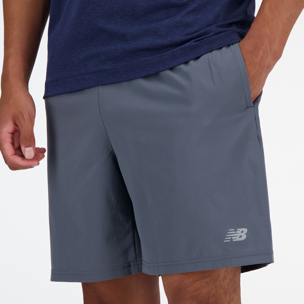 Pánské šortky New Balance MS41232GT – šedé