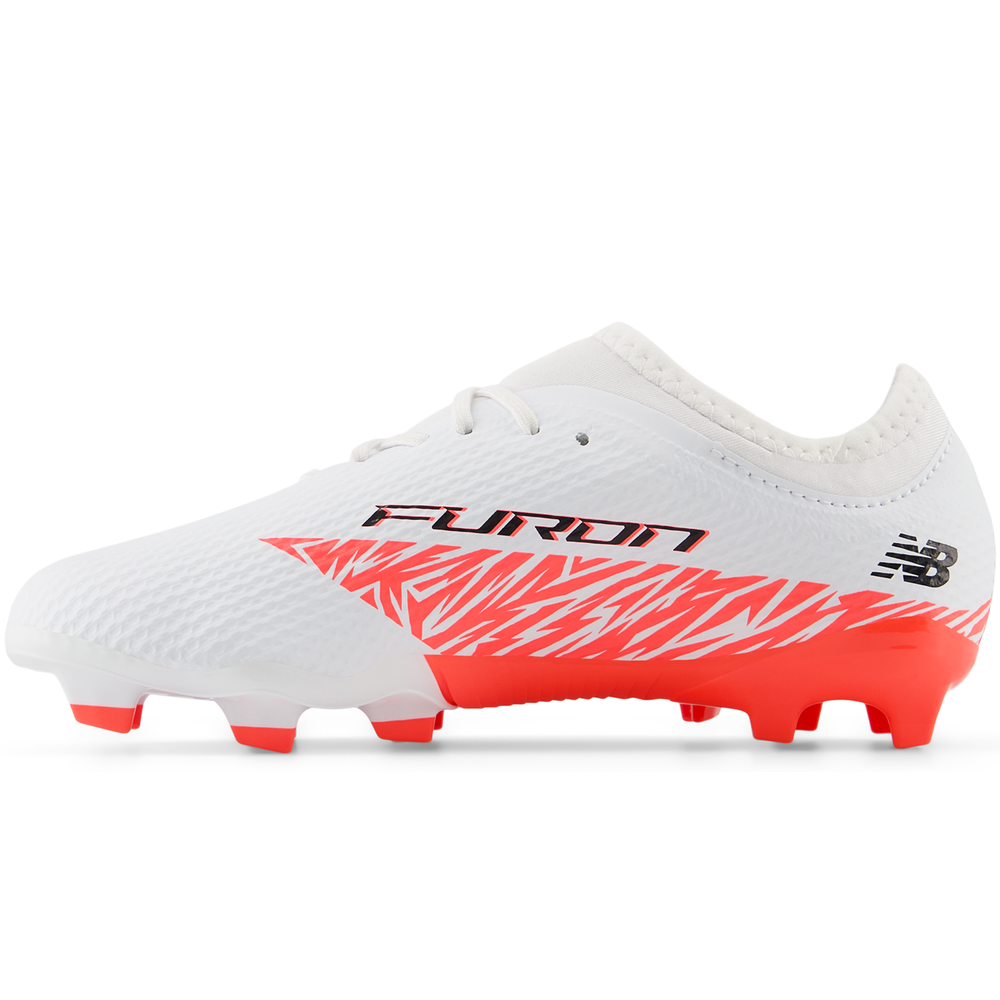 Dětské kopačky New Balance FURON TEAM JNR FG V8 SJF3FIB8 – bílé