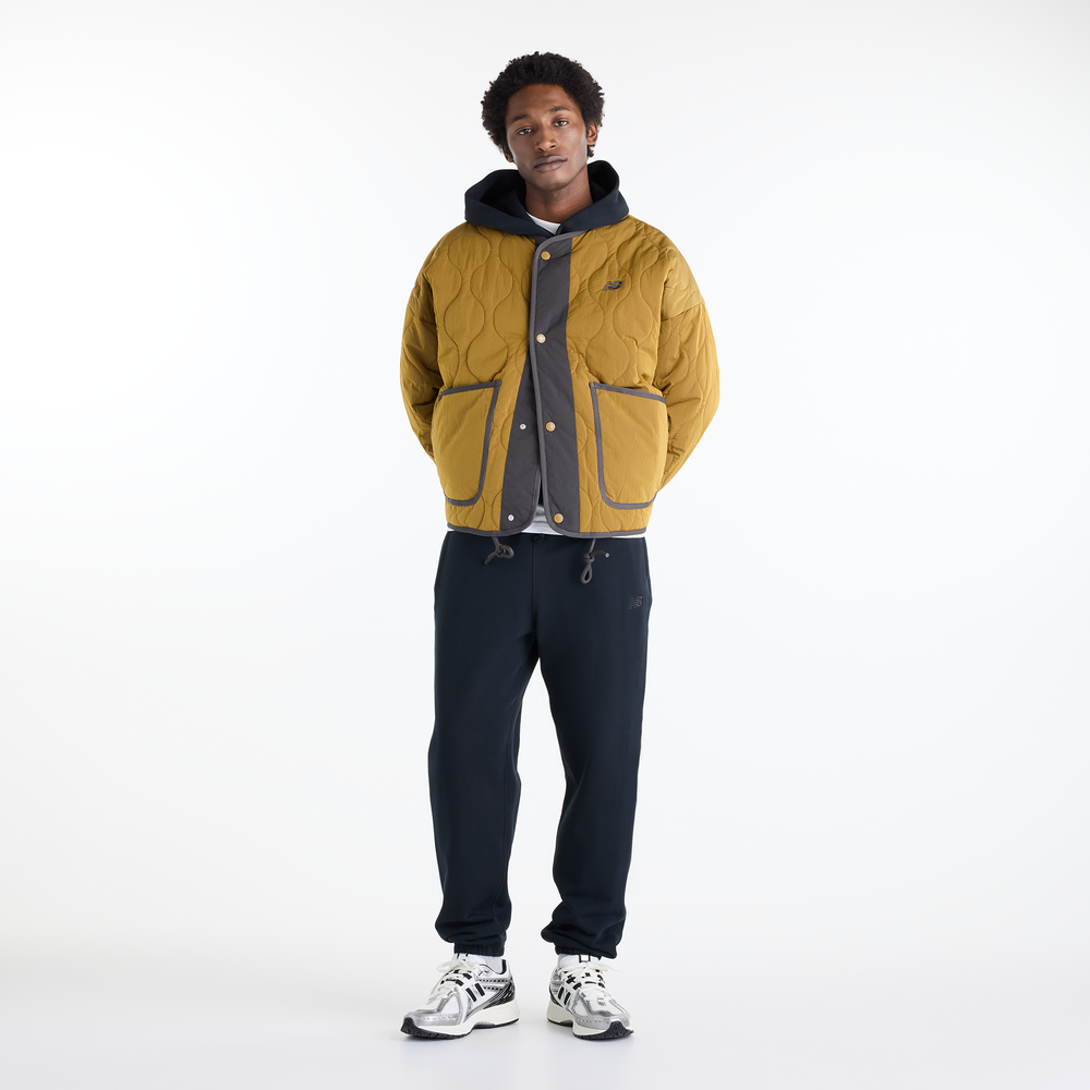 Pánská bunda New Balance Quilted Bomber – žluté