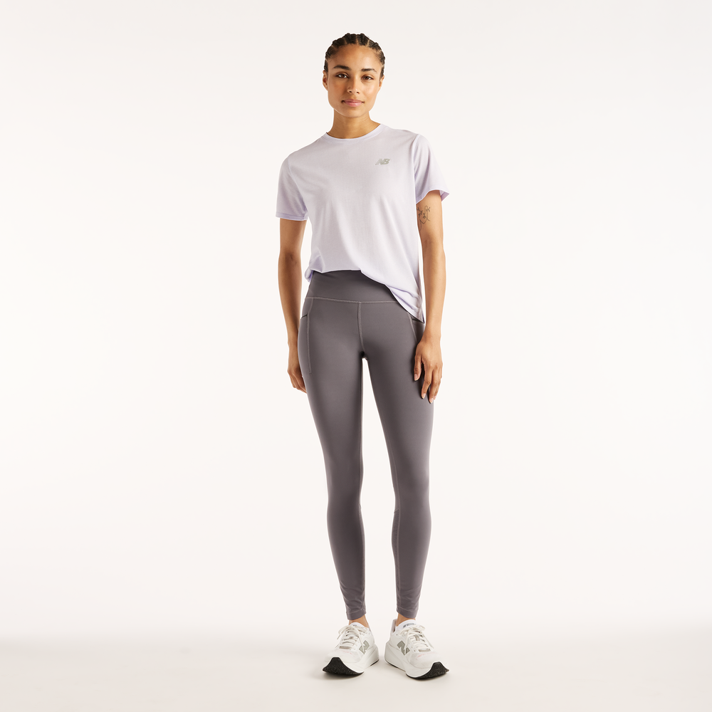 Dámské legíny New Balance Reflective RC Heat – šedé