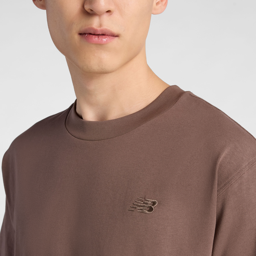 Pánské tričko New Balance MT41533ABP – hnědý