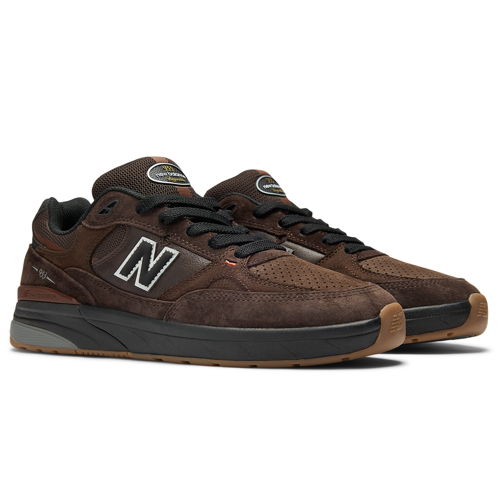 Unisex boty New Balance Numeric NM933BAR – hnědý