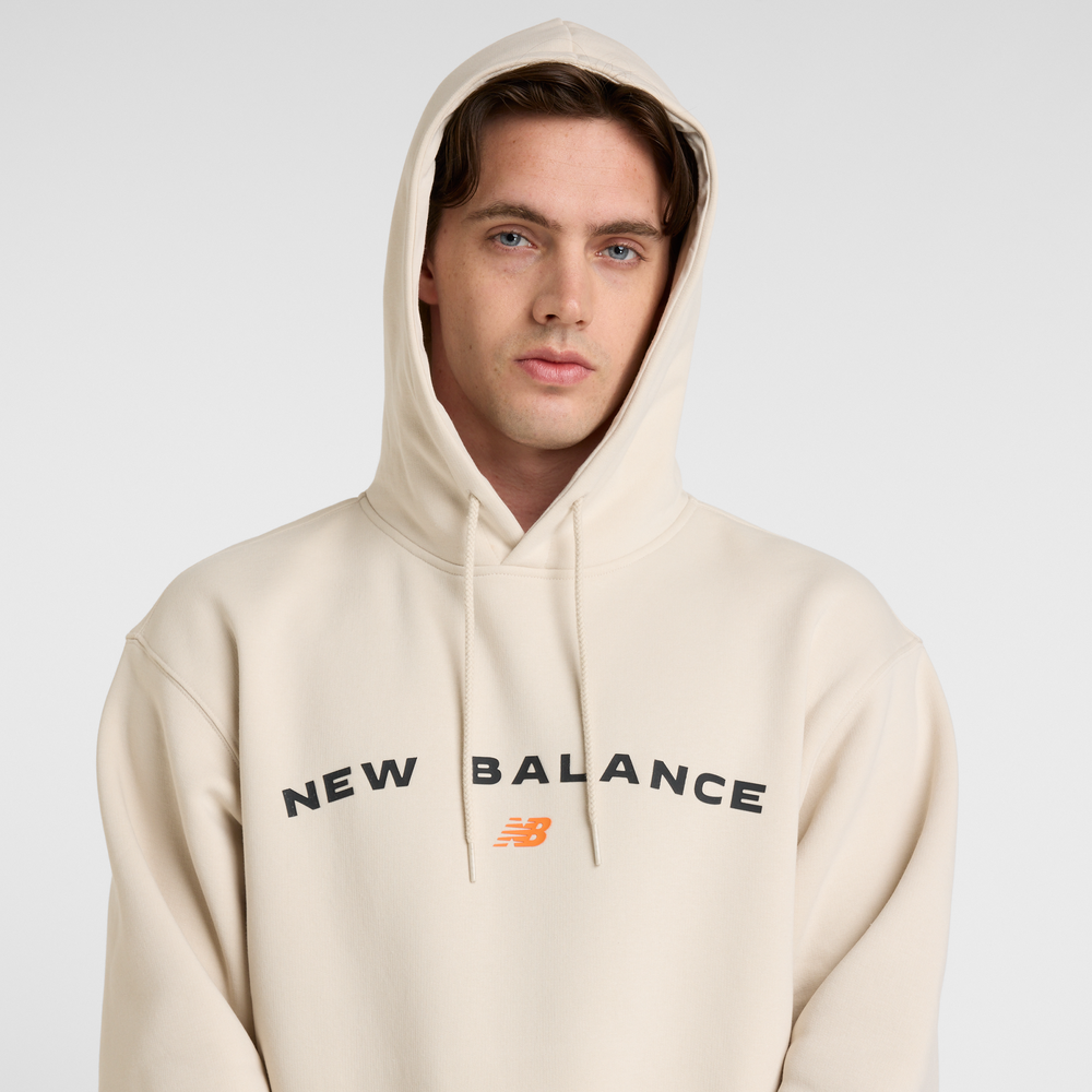 Pánská mikina New Balance MT51516TWF – béžové