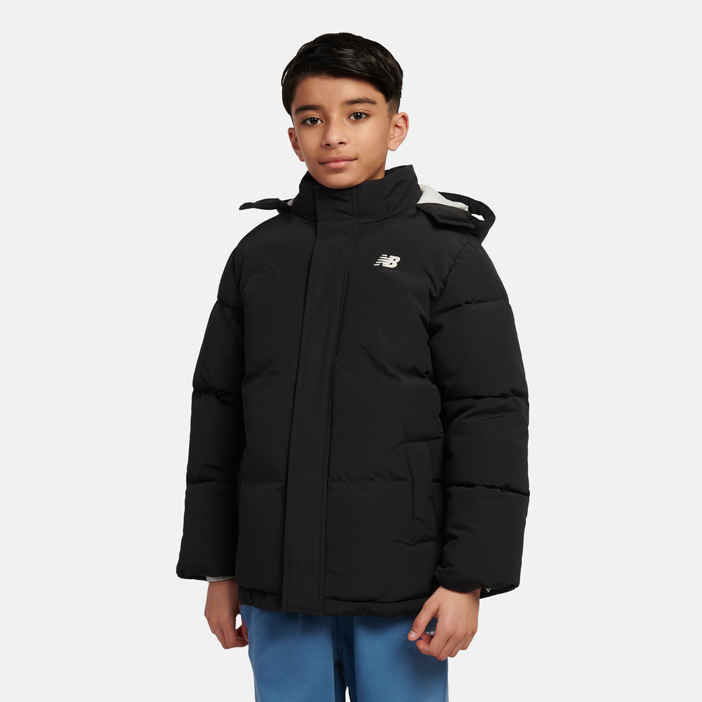 Dětská bunda New Balance LAKB0287BK – černé