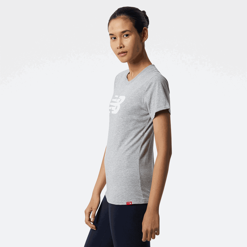 Tričko New Balance WT21804AG – šedé