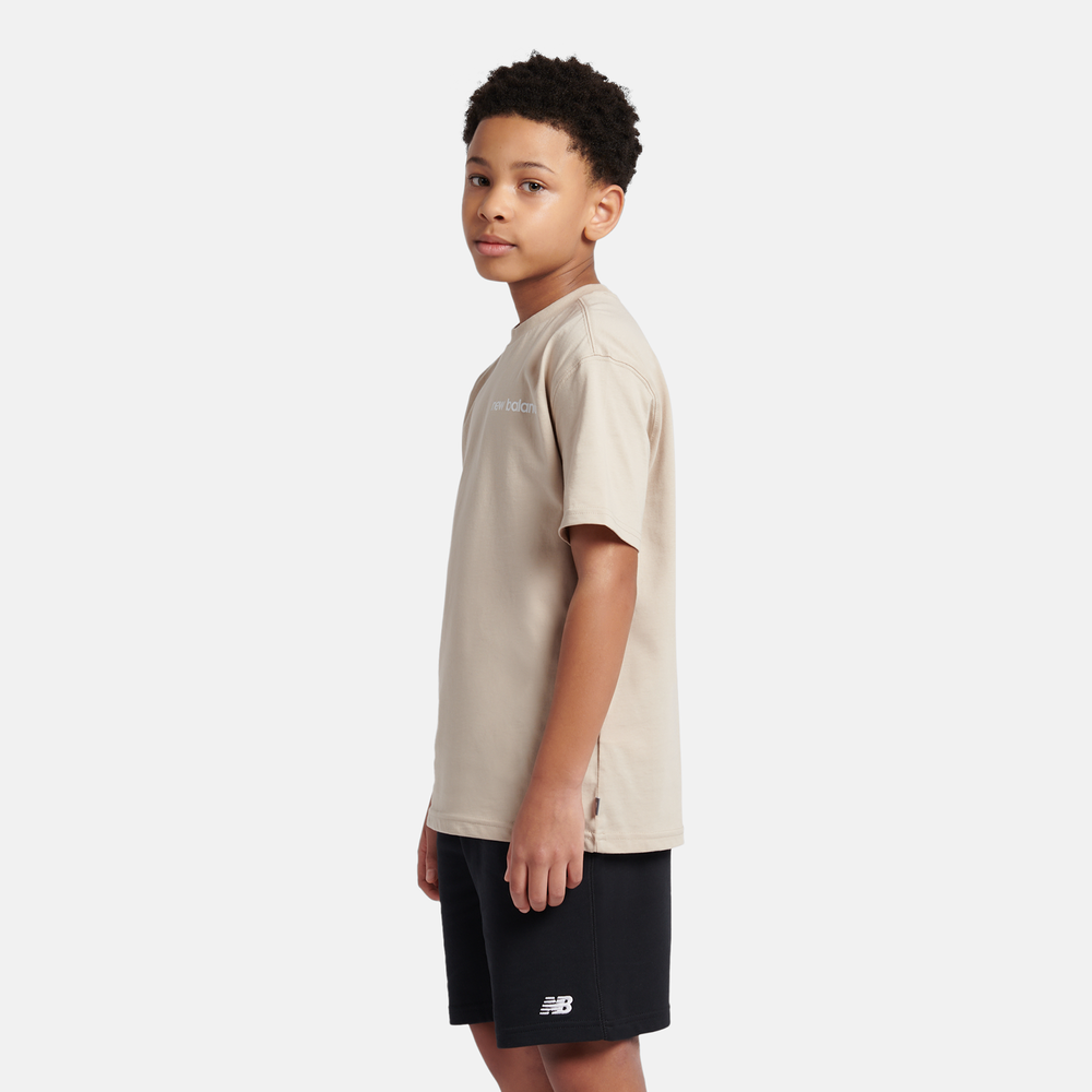 Dětské tričko New Balance YT61A21ATWF – béžové