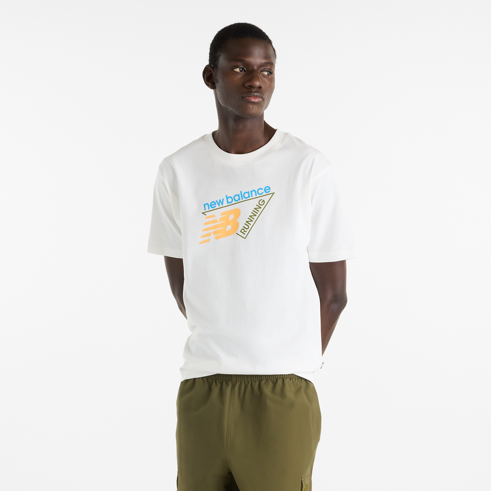 Pánské tričko New Balance MT61N1YVSST – bílé