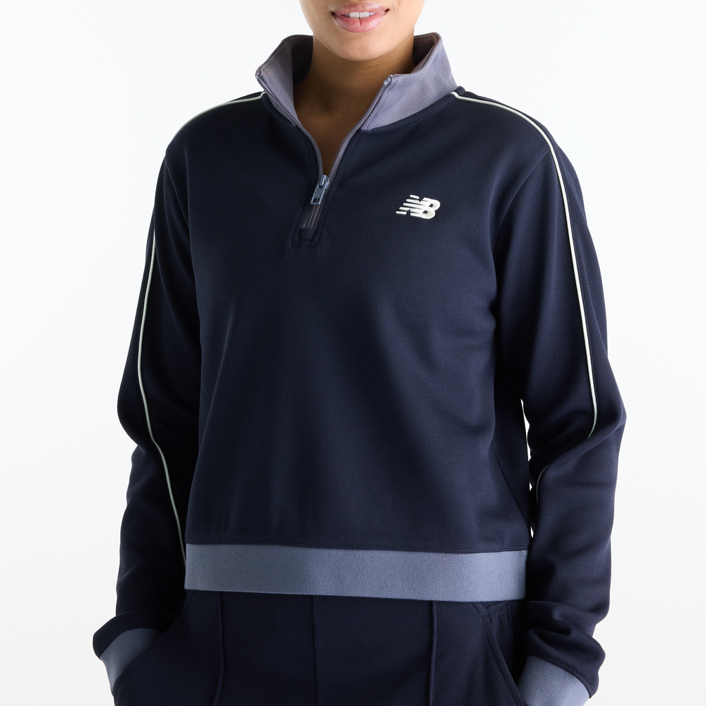 Dámská mikina New Balance Sport Legacy – tmavomodrá