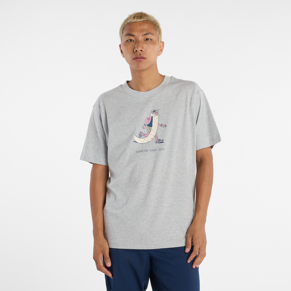 Pánské tričko New Balance MT53941AG – šedé