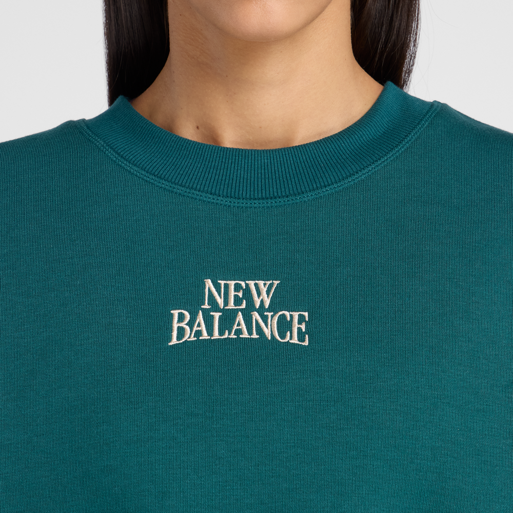 Dámská mikina New Balance WT61935IAAV – zelené