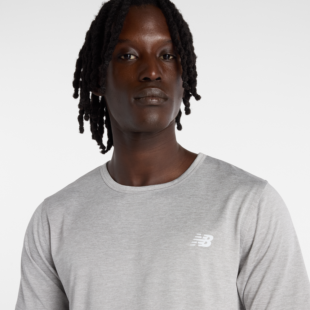 Pánské tričko New Balance MT61O0U4AG – šedé