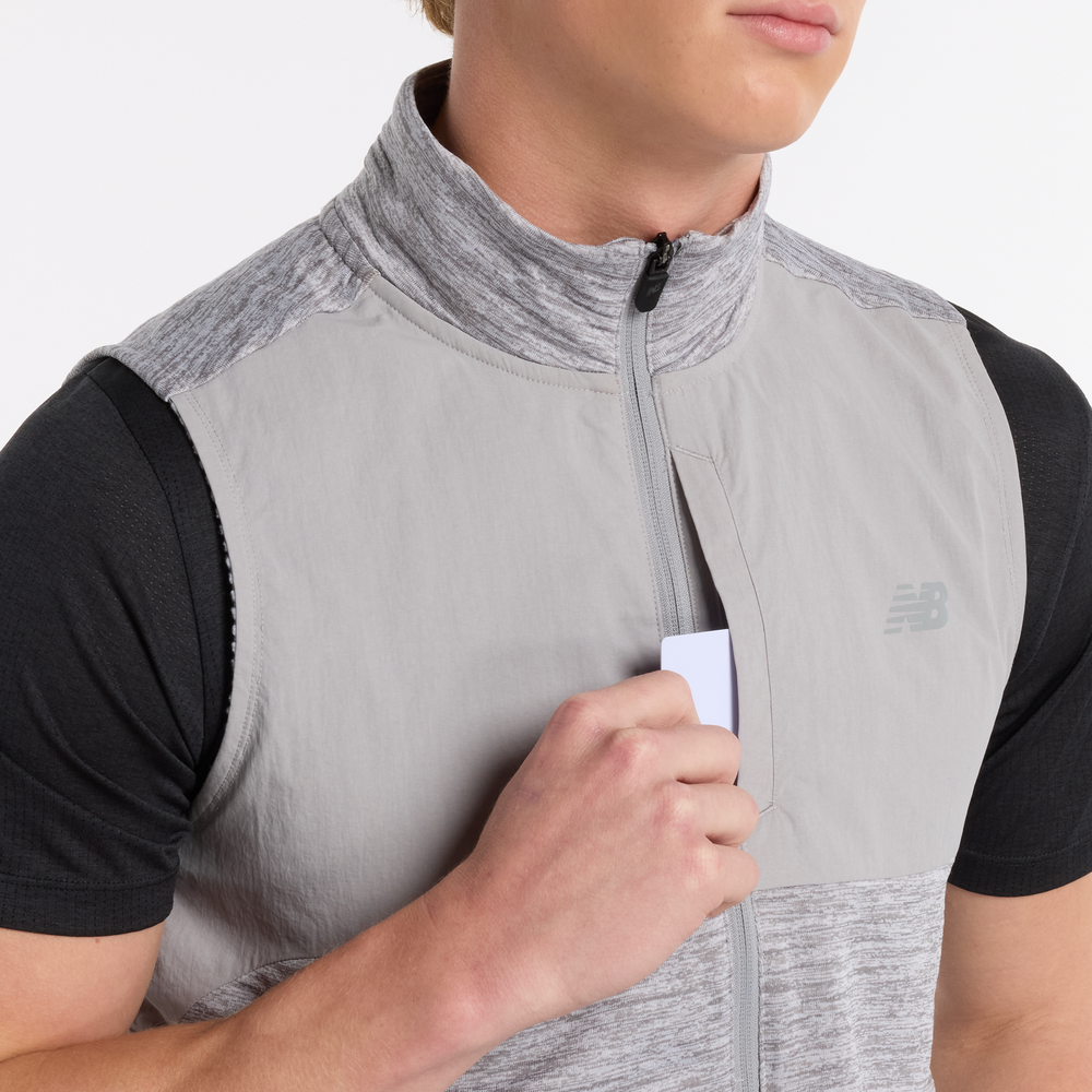 Pánská vesta New Balance MV51200AG – šedé