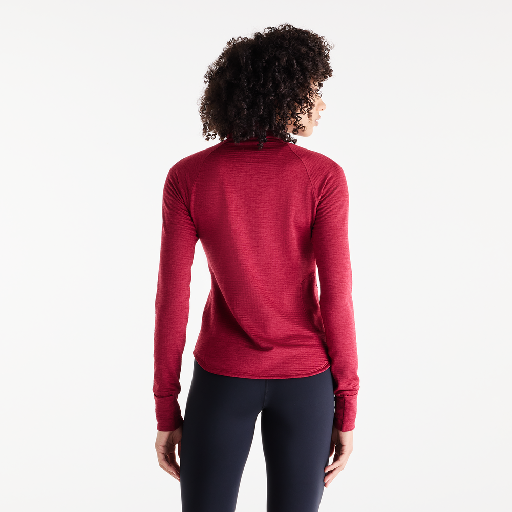 Dámská mikina New Balance RC Essential Heat Grid – červené