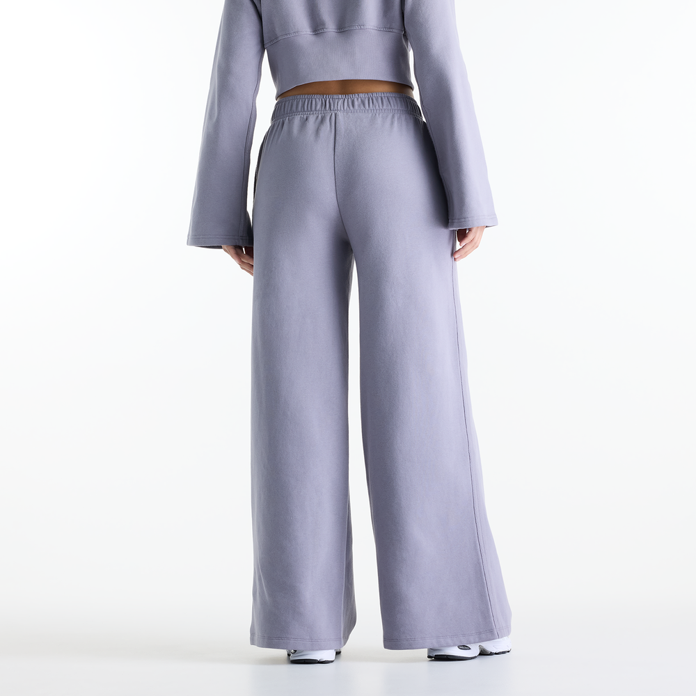 Dámské kalhoty New Balance Brushed Coastal – fialové