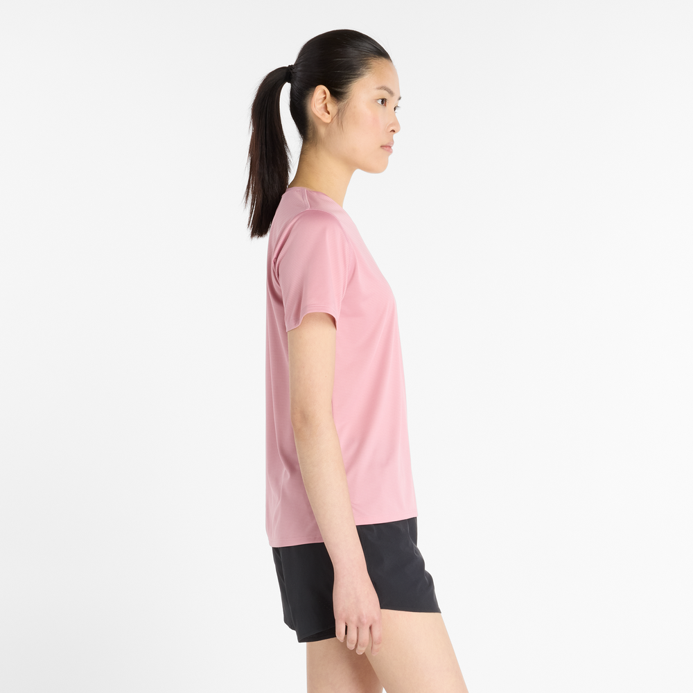 Dámské tričko New Balance WT41222PTF – růžové