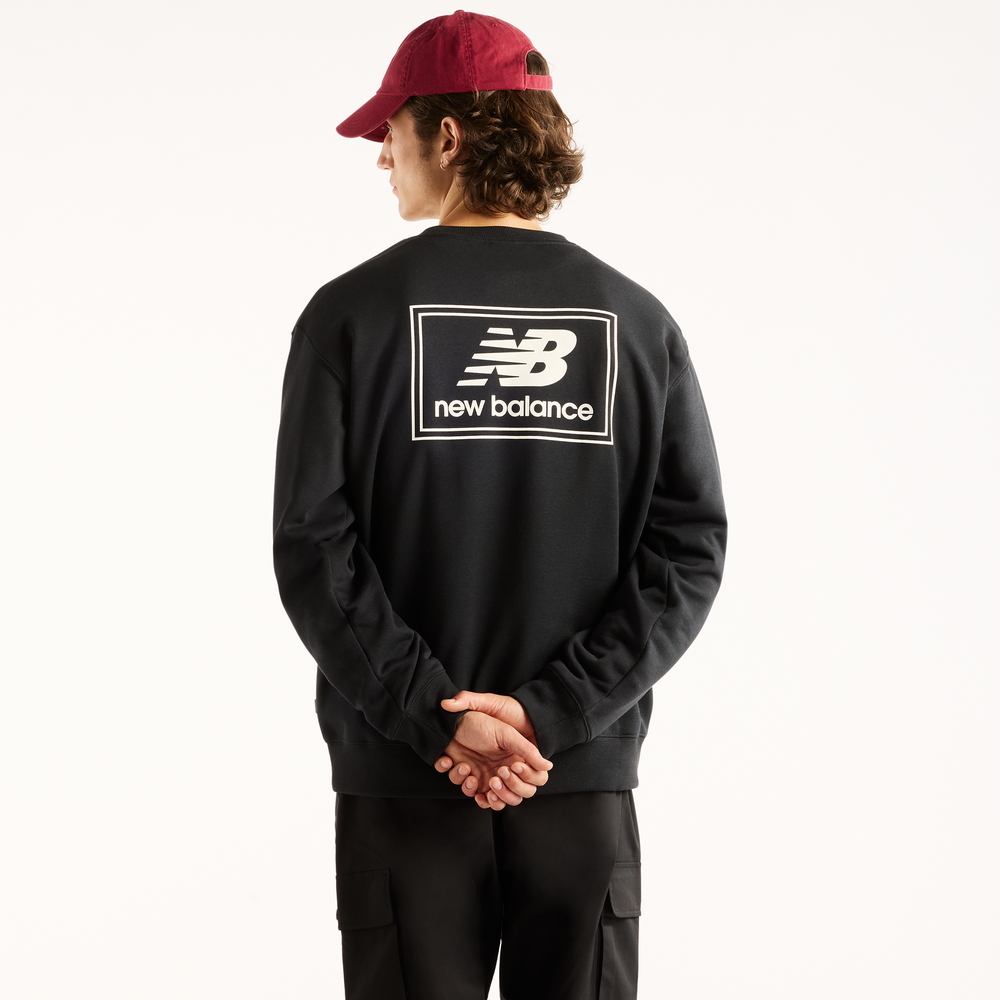 Pánská mikina New Balance Woven Label – černé