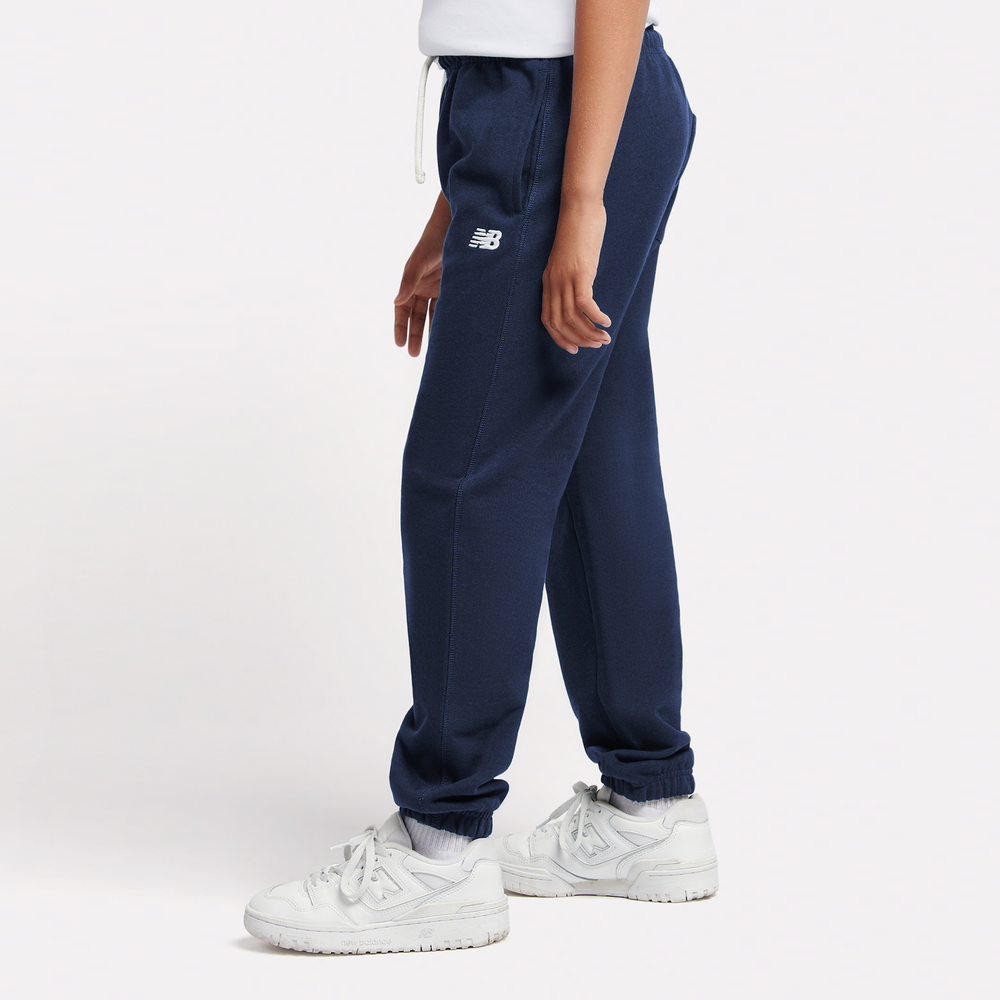 Dětské kalhoty New Balance LAKB0060NNY – tmavomodrá