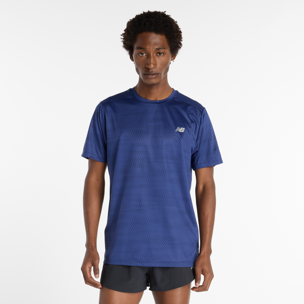 Pánské tričko New Balance MT53217NNY – tmavomodrá