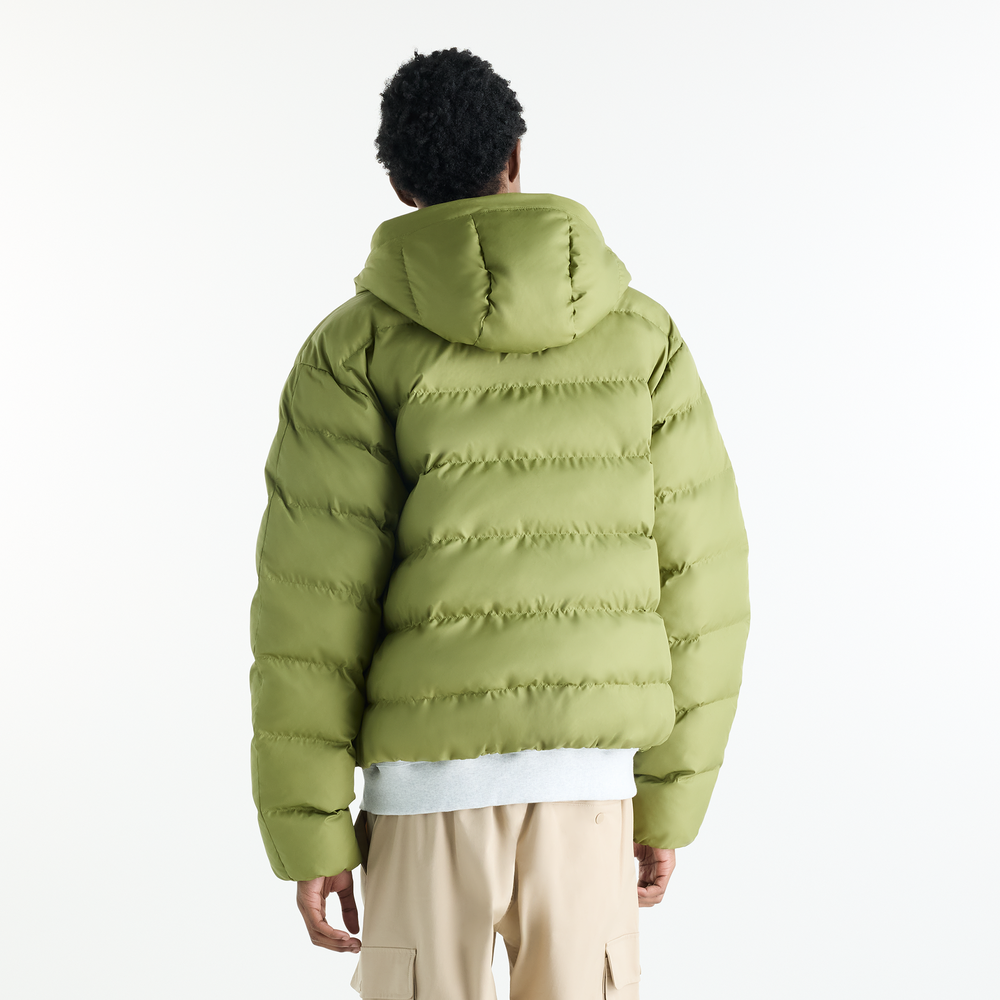 Pánská bunda New Balance Boston Puffer – zelené