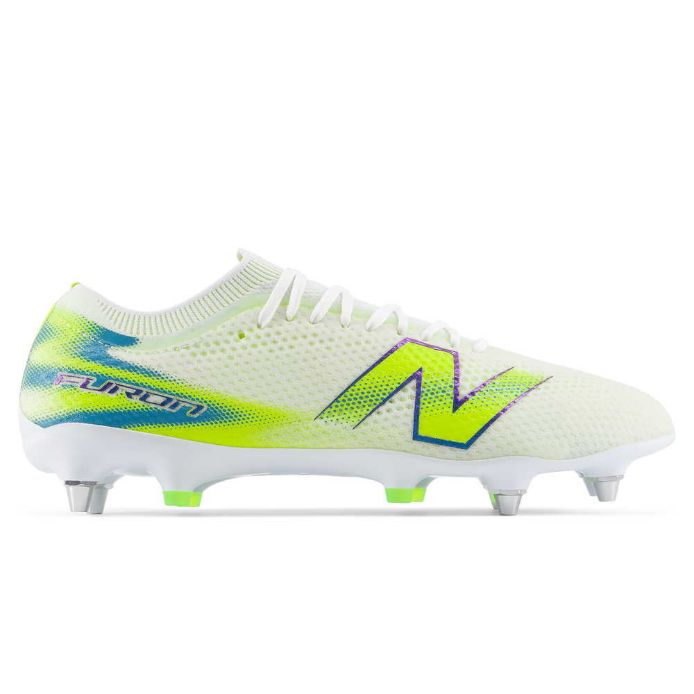 Pánské kopačky New Balance FURON PRO SG V9 UF2S1Z2 – bílé
