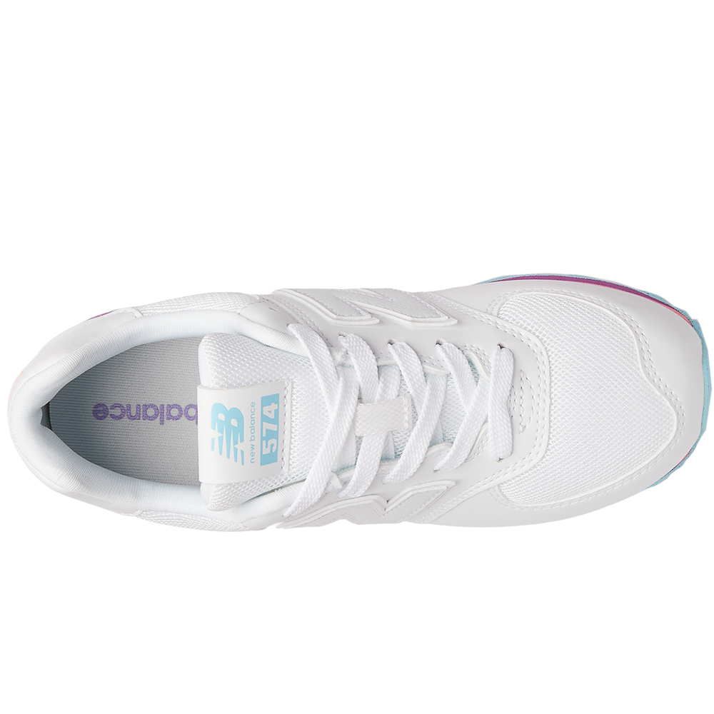 Dětské boty New Balance GC574KIJ – bílé