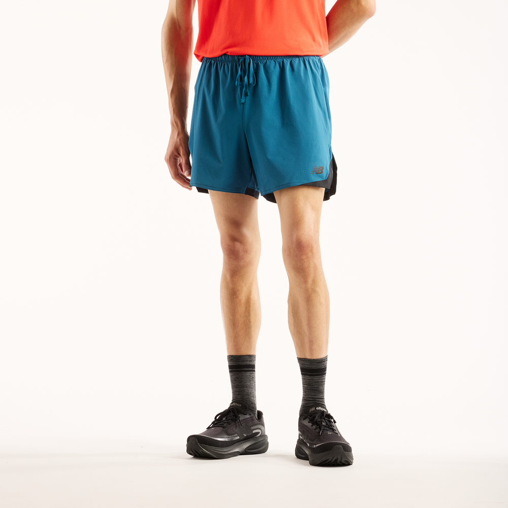 Pánské šortky New Balance MB6180TASTS – modré