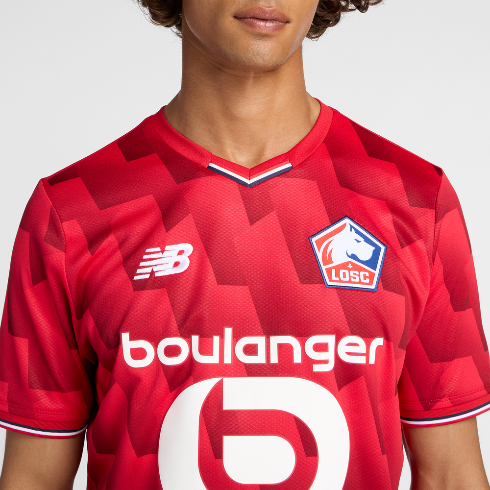Pánské tričko New Balance LOSC Lille MT230454HME – červené