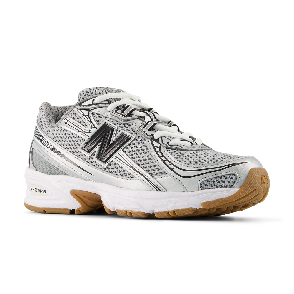 Dětské boty New Balance GR740GB – šedé
