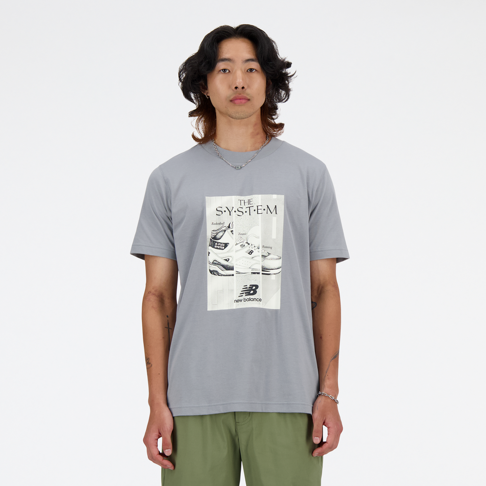 Pánské tričko New Balance MT41595YST – šedé