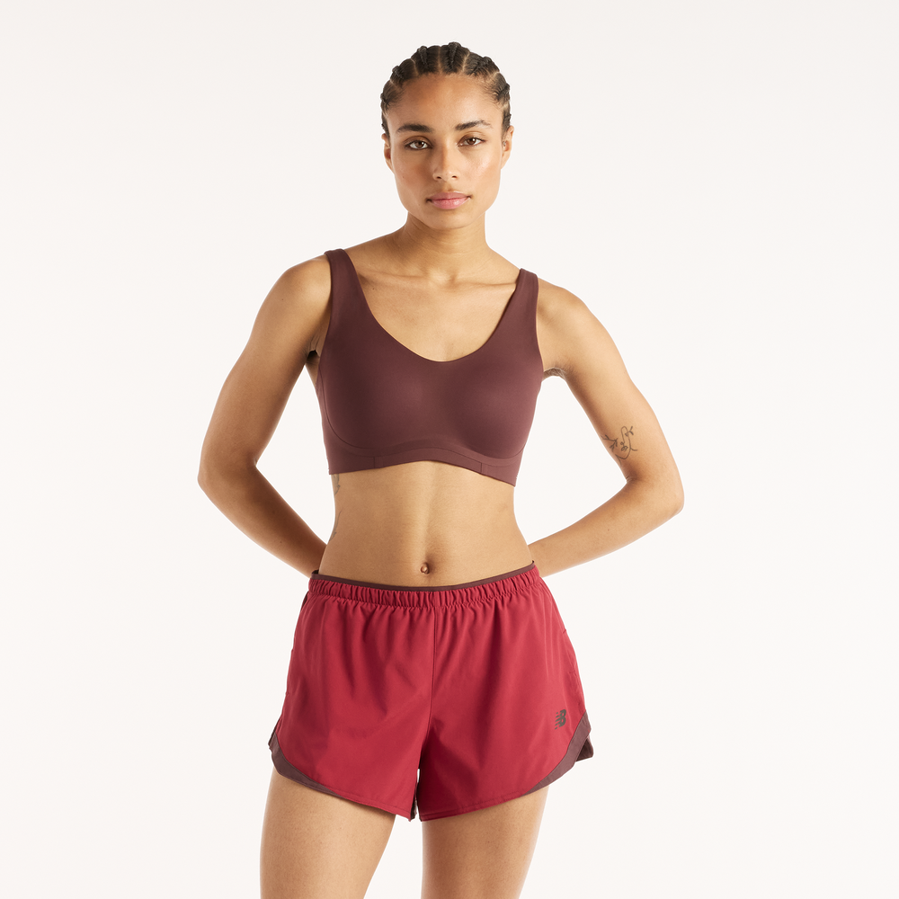 Sportovní podprsenka New Balance WB51052YLR – bordó