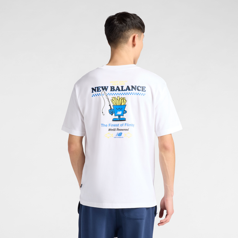 Pánské tričko New Balance MT61I5BMWT – bílé