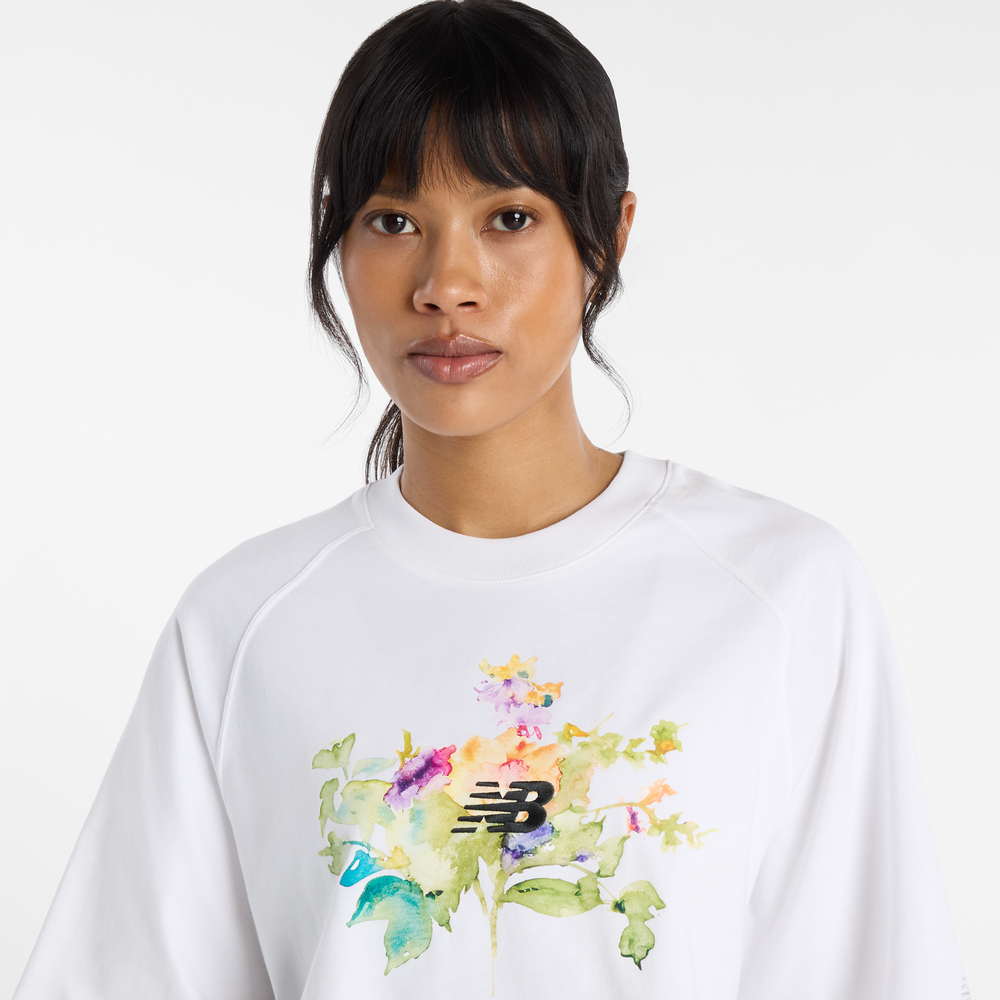 Dámské tričko New Balance WT61371RWT – bílé