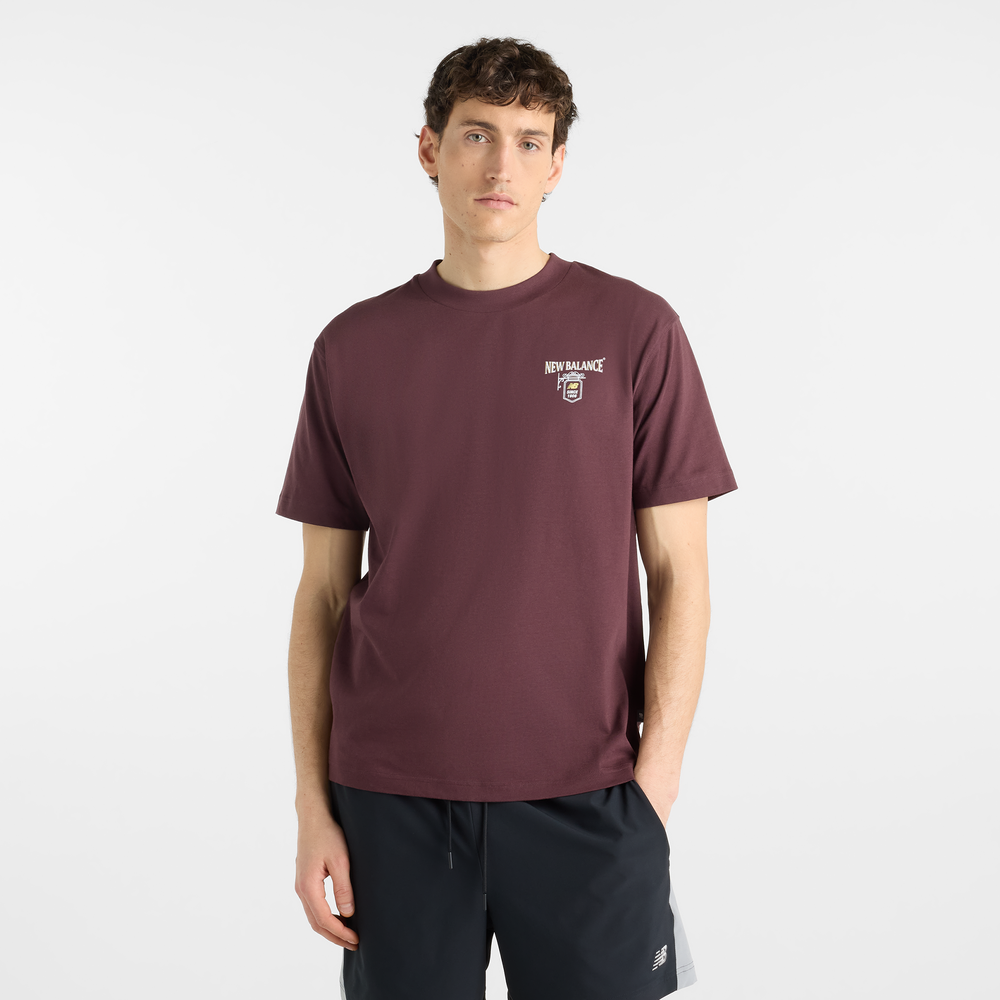 Pánské tričko New Balance MT62B9LIYLR – bordó