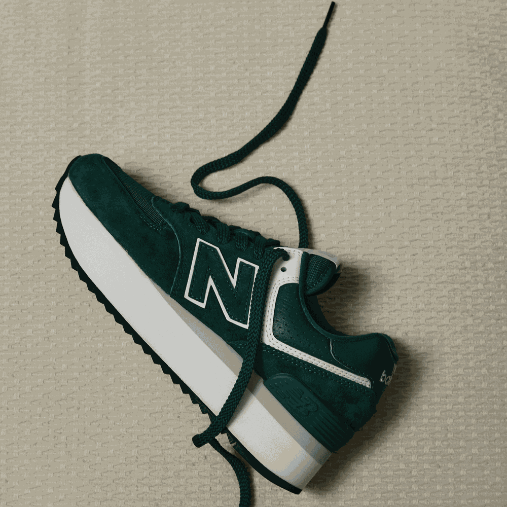 Dámské boty New Balance WL574ZAG – zelené