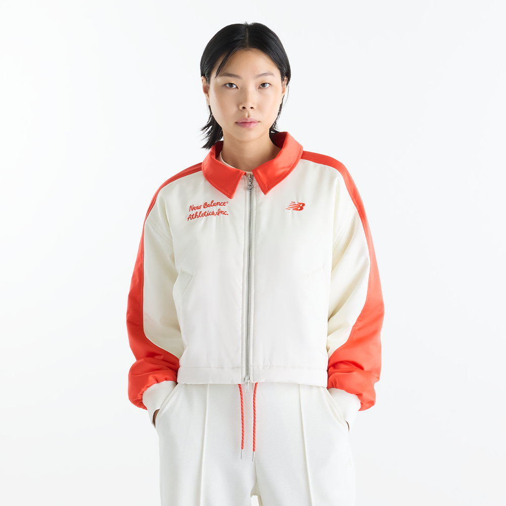 Dámská bunda New Balance WJ62J1HZAGA – bílé