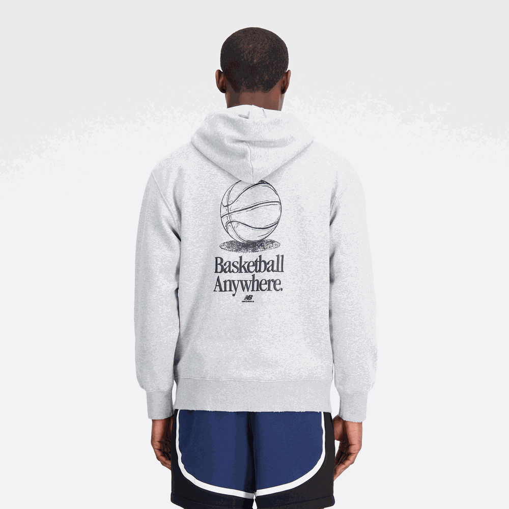 Pánská mikina New Balance MT33586AG – šedé