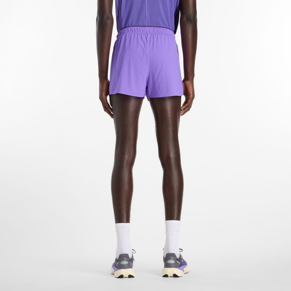 Pánské šortky New Balance MB6140TLEPU – fialové