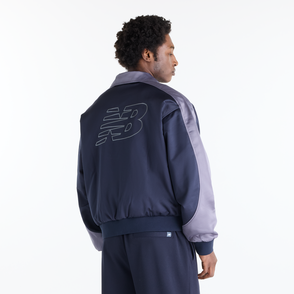 Pánská bunda New Balance Sport Legacy – tmavomodrá