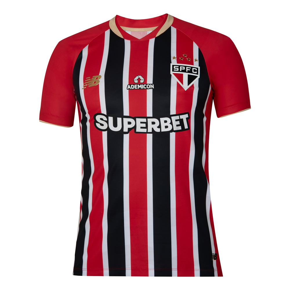 Pánské tričko New Balance Sao Paulo FC MT831835AWY – červené