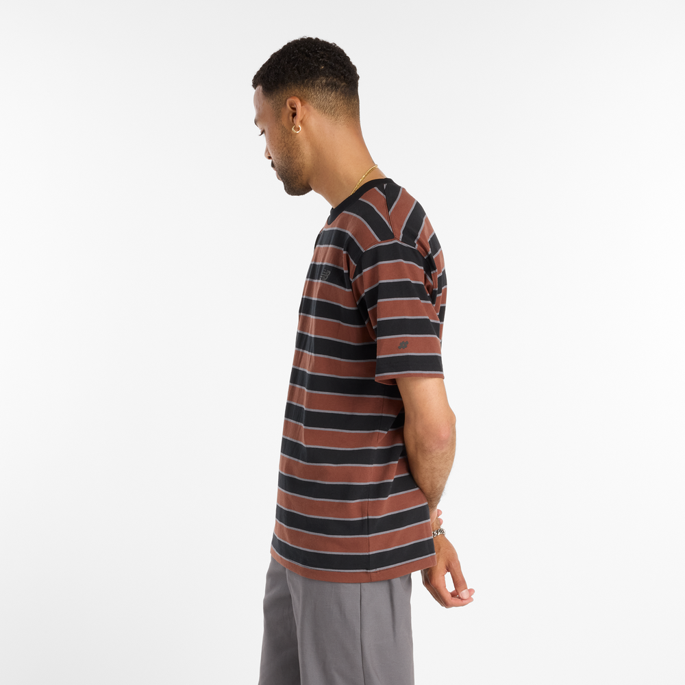 Pánské tričko New Balance Numeric MT53700BK – hnědý