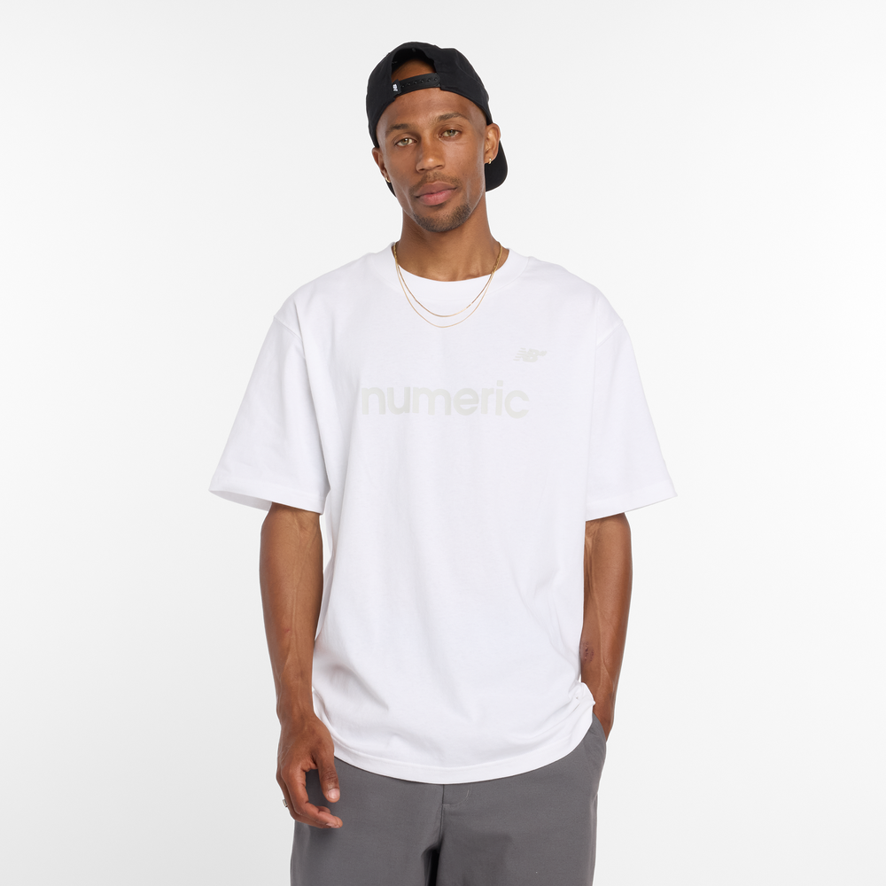 Pánské tričko New Balance Numeric MT51955WT – bílé