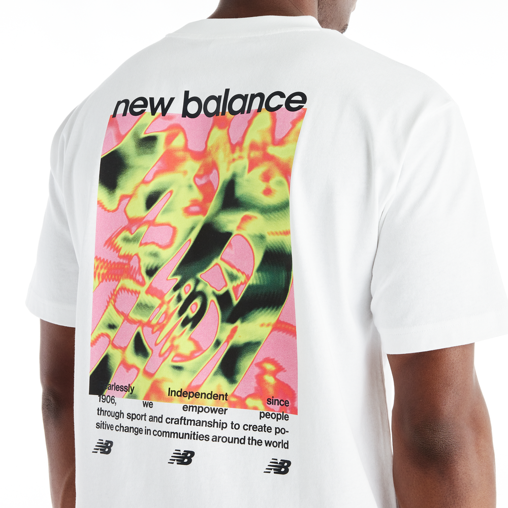 Pánské tričko New Balance Heat Map Forward Thinker – bílé