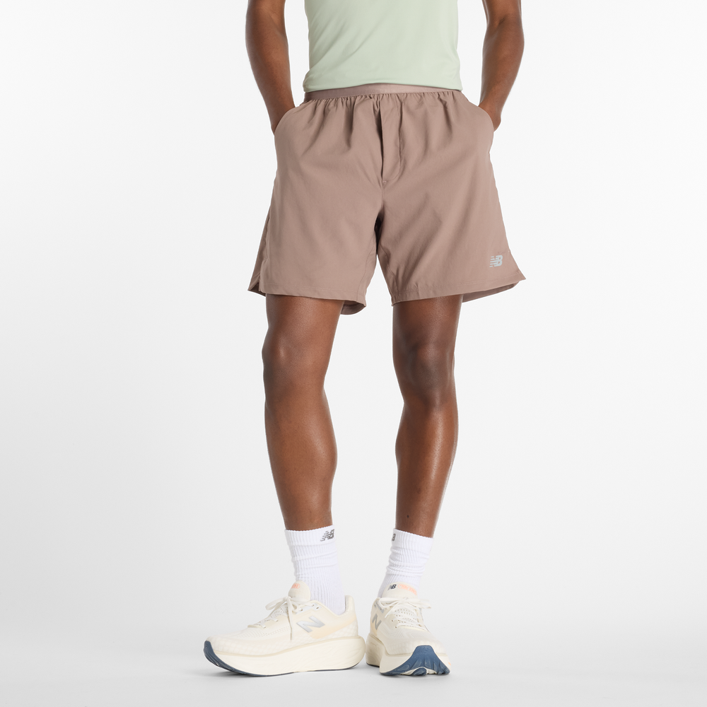 Pánské šortky New Balance MS41288EAS – béžové