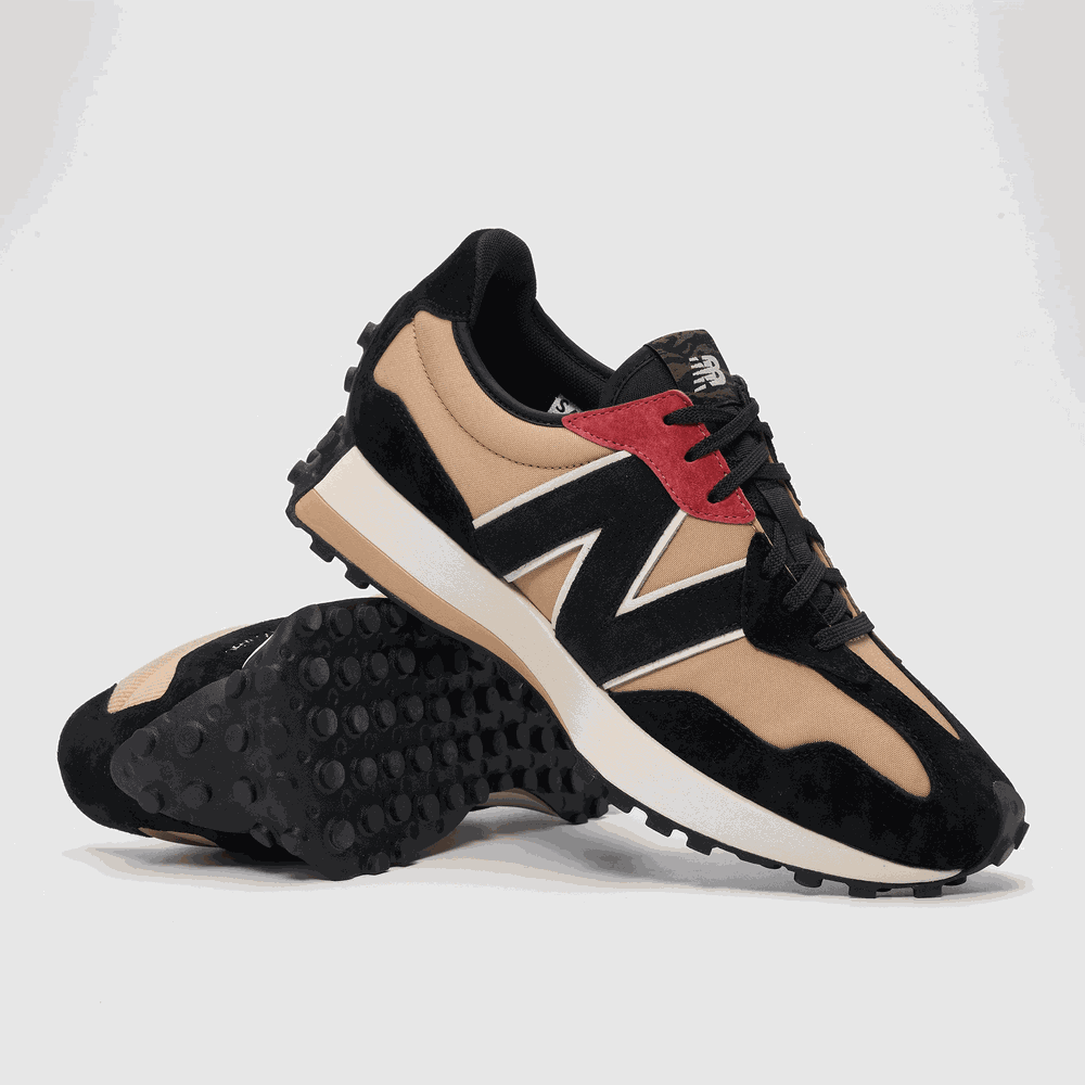 Boty New Balance U327CNP – černá a hnědá
