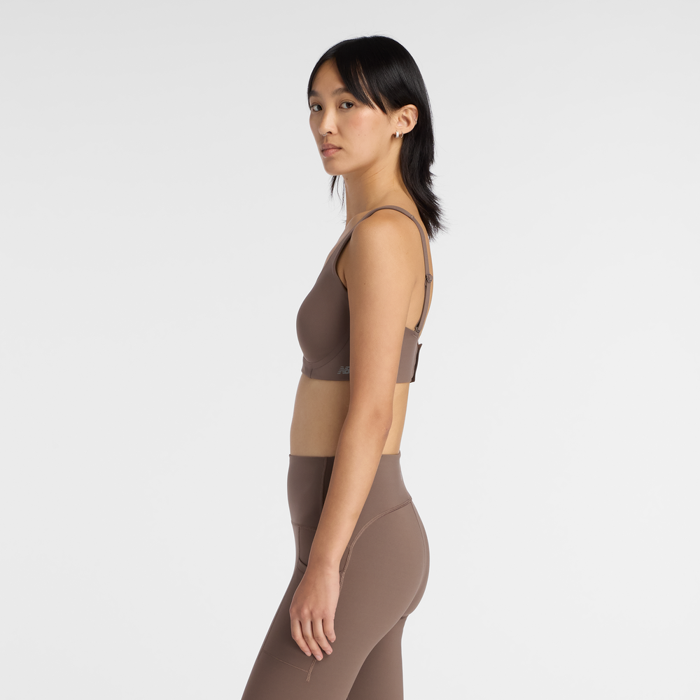 Sportovní podprsenka New Balance WB51052ABP – hnědý