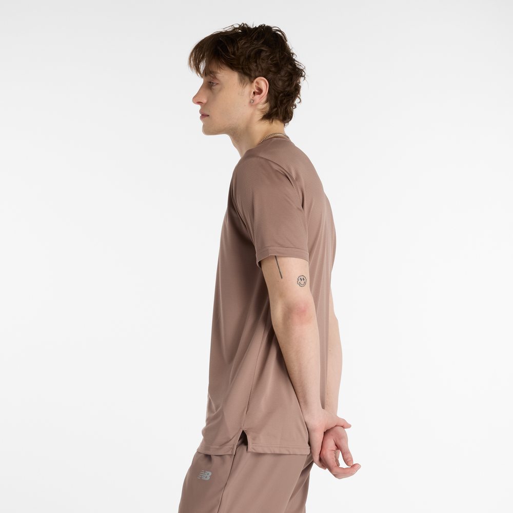 Pánské tričko New Balance MT41222EAS – hnědý