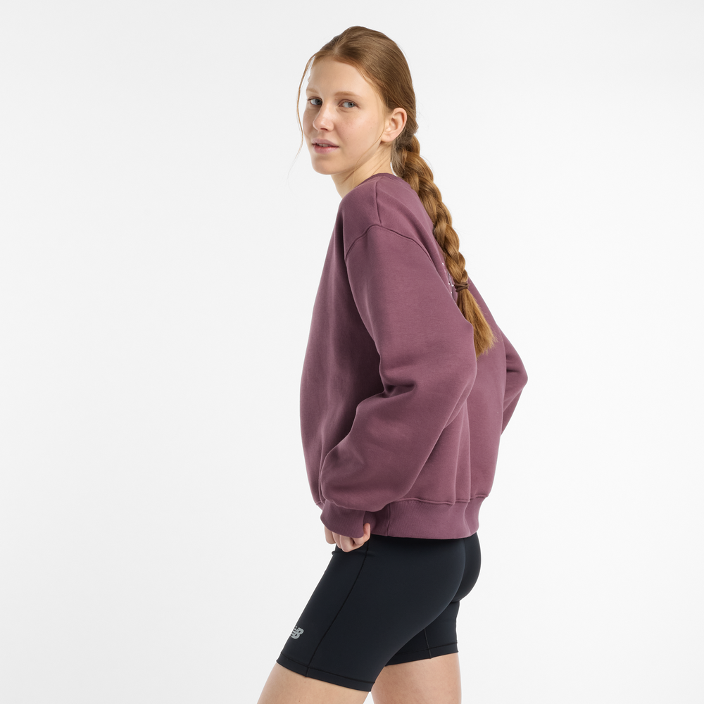 Dámská mikina New Balance WT51949FDP – bordó