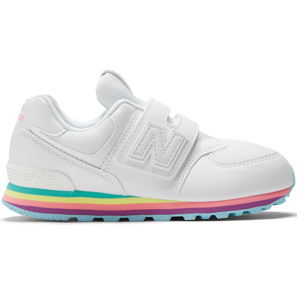 Dětské boty New Balance PV574KIJ – bílé