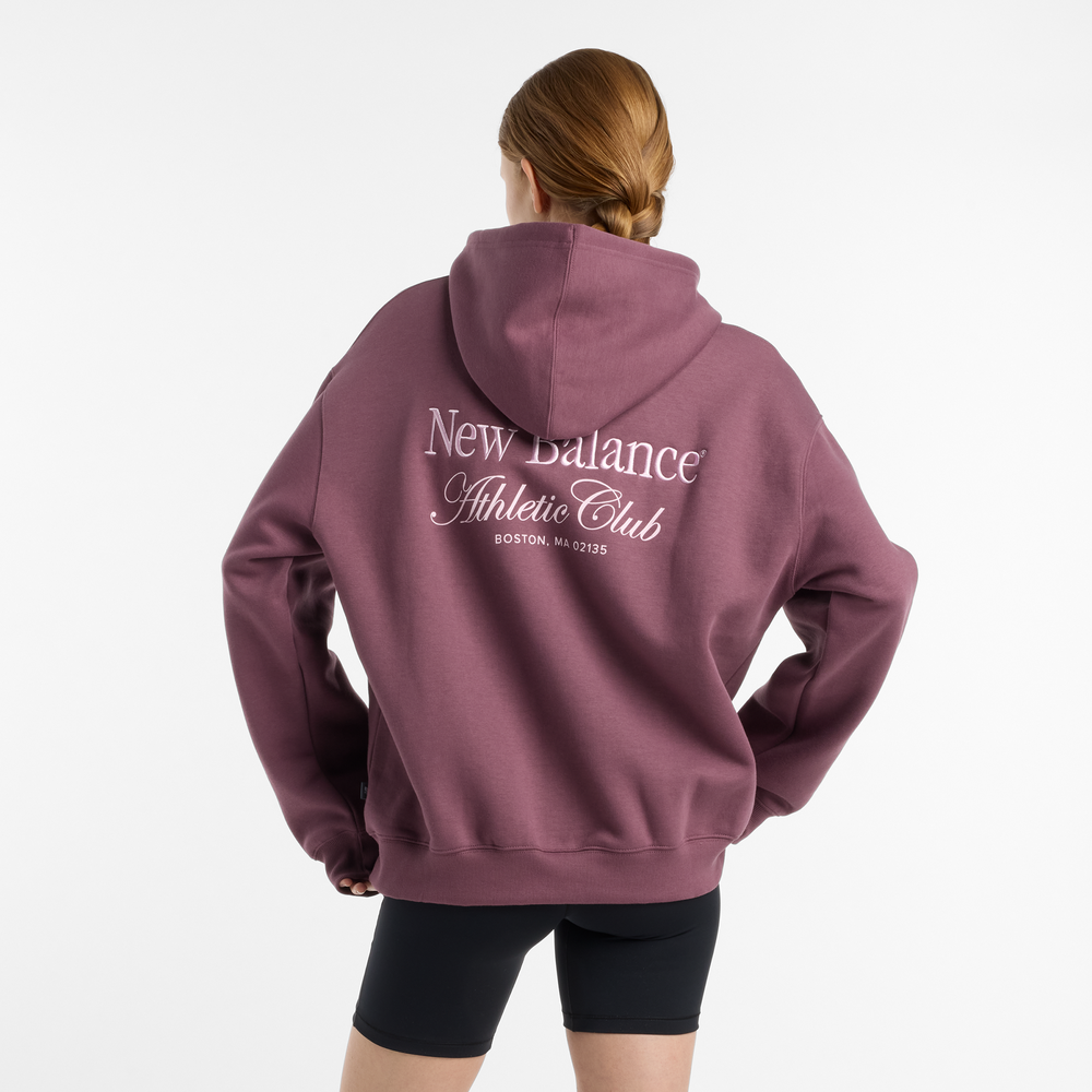 Dámská mikina New Balance WT51947FDP – bordó
